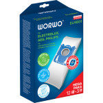 12x Worki do odkurzacza Electrolux Philips AEG (ELMB01)